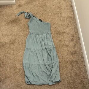 Merokeety Textured green sundress